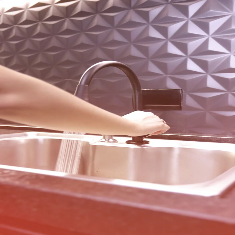 Torneira Gourmet Cozinha Bancada Preta Flexível 2 Jatos ABS Para Pia Mesa Área Gourmet Alta Moderna