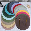 Kit 4/6 Peças Jogo Americano Redondo Sousplat Cozinha Jantar Descanso de Prato Sousplat Cozinha