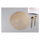Kit 4/6 Peças Jogo Americano Redondo Sousplat Cozinha Jantar Descanso de Prato Sousplat Cozinha