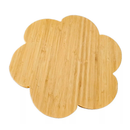 Tábua Petisco Tipo Bambu MDF FLOR Petisqueira com 6 DIVISÓRIAS para Frios Churrasco Amendoim Multiuso