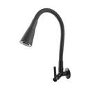 Torneira Gourmet Cozinha Bancada Preta Flexível 2 Jatos ABS Para Pia Mesa Área Gourmet Alta Moderna