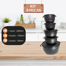 Kit Jogo de Cozinha c/16 Peças Potes de Plastico Hermetico Resistente Ideal Para Armazenar Alimentos