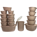 Kit Jogo de Cozinha c/16 Peças Potes de Plastico Hermetico Resistente Ideal Para Armazenar Alimentos