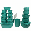 Kit Jogo de Cozinha c/16 Peças Potes de Plastico Hermetico Resistente Ideal Para Armazenar Alimentos