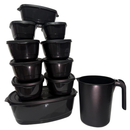 Kit Jogo de Cozinha c/16 Peças Potes de Plastico Hermetico Resistente Ideal Para Armazenar Alimentos