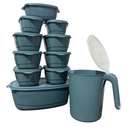 Kit Jogo de Cozinha c/16 Peças Potes de Plastico Hermetico Resistente Ideal Para Armazenar Alimentos