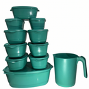 Kit Jogo de Cozinha c/16 Peças Potes de Plastico Hermetico Resistente Ideal Para Armazenar Alimentos