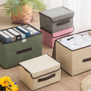 KIT2 Caixa Organizadora Dobrável com Tampa – Organizador Multiuso para Roupas, Brinquedos e Documentos