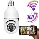 Câmera Segurança Wi-Fi Ip sem Fio Visão 360° Encaixe Lâmpada Aplicativo Ptz Full HD Visão Noturna