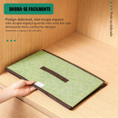 KIT2 Caixa Organizadora Dobrável com Tampa – Organizador Multiuso para Roupas, Brinquedos e Documentos