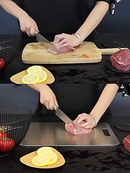 Tábua De Corte 304 Aço Inoxidável Antibacteriana À Prova De Mofo 46 cm tábua de cozinha