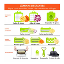 Fatiador De Legumes 16 Em 1 Cortador Com Lâminas Inox Ralador Picador Multifuncional Para Cozinha