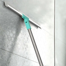 Rodo de Silicone Cabo 100CM/140CM Para Limpeza de Piso Vidros Com Gancho Secos e Molhados Uso Duplo Vassoura Mágica