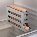 Suporte Porta Ovos Rolante 4 Andares Dispenser Armazena e Organizador de Ovos de Geladeira