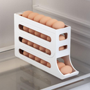 Suporte Porta Ovos Rolante 4 Andares Dispenser Armazena e Organizador de Ovos de Geladeira